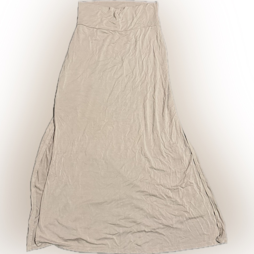 Charlotte Russe Light Beige Maxi Skirt